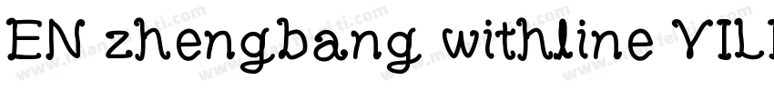 EN zhengbang withline YILIN字体转换